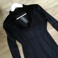 Нова Дълга черна рокля дълъг ръкав цепка макси голям размер XL 2XL 3XL 4XL 5XL официална елегантна, снимка 3 - Рокли - 38970993