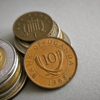 Монета - Уганда - 10 цента | 1968г., снимка 2 - Нумизматика и бонистика - 43204152