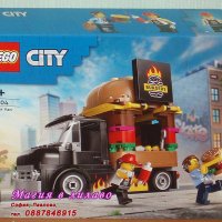 Продавам лего LEGO CITY 60404 - Камион за хамбургери, снимка 1 - Образователни игри - 43879478