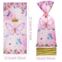 10 бр Пеперуда подаръчни торбички големи опаковъчни пликчета дребни сладки ръчна изработка подарък, снимка 1 - Други - 43992378