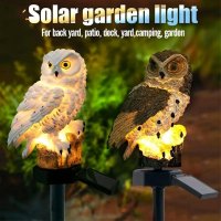 Градинска соларна лампа - бухал , снимка 4 - Външни лампи - 44095591