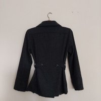 Дамско сиво палто с колан в размер М, снимка 5 - Палта, манта - 26423261
