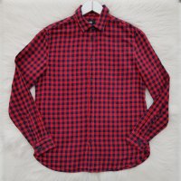 Мъжка карирана риза H&M размер S , снимка 4 - Ризи - 43137902