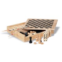 настолни игри 4 бр в дървена кутия-домино, шах и други, снимка 4 - Домино - 40716918