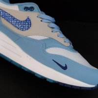 Nike AirMax 1 Premium Blue Размер 43 Номер 27.5см Стелка Мъжки Маратонки Обувки Нови Оригинални, снимка 5 - Маратонки - 43050925