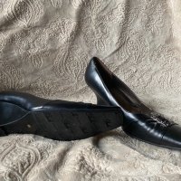 ✅дамски обувки кожени черно, ново , снимка 5 - Дамски обувки на ток - 32595943