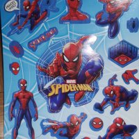 200 бр Спайдърмен Spiderman книжка албум самозалепващи лепенки стикери