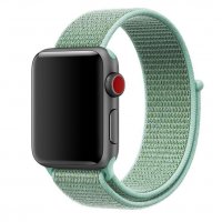 Текстилна каишка band за Apple Watch - 42мм/ 44mm/ 45 mm- велкро, снимка 9 - Каишки за часовници - 28461582