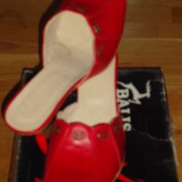 Елегантни и удобни дамски чехли с висок ток,естествена кожа,№39 , снимка 5 - Дамски обувки на ток - 28312644