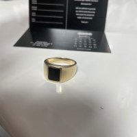 Златен мъжки пръстен 14 карата, снимка 2 - Пръстени - 43298514