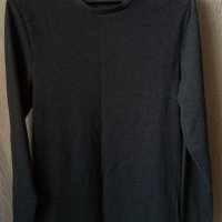 ASOS НОВИ Longline T-Shirt-Черно-сива мъжка блуза, снимка 1 - Блузи - 27526213