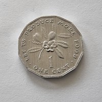 Монета. Карибите. Ямайка. 1 цент. 1996 г., снимка 1 - Нумизматика и бонистика - 37197988