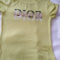 ОРИГИНАЛНА дамска тениска DIOR, снимка 1 - Тениски - 29011836