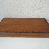 стара дървена кутия за игра - табла, снимка 1 - Други - 33071444