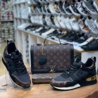 Дамски комплект спортни обувки портфейл и чанта Louis Vuitton код 26, снимка 1 - Дамски ежедневни обувки - 27983773
