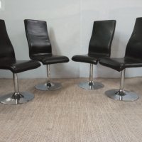 Офис столове естествена кожа, снимка 3 - Столове - 40512411