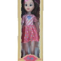 Музикална кукла с розов кичур -40см., снимка 2 - Кукли - 38358236