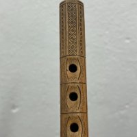 Ръчно резбована дървена флейта. №4908, снимка 7 - Антикварни и старинни предмети - 43791129