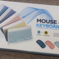 Блутут клавиатура + мишка, снимка 2 - Клавиатури и мишки - 44061296