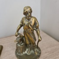 Бронзова статуетка ковач, снимка 5 - Антикварни и старинни предмети - 38084816