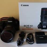 фотоапарат Canon EOS 6D Mark II+ Canon EF 24-105mm f/4L IS USM II+Светкавица Canon 430EX III , снимка 2 - Фотоапарати - 36859840