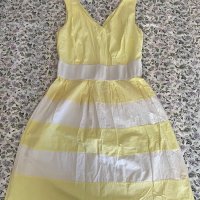 Лятна рокля жълто и бяло, снимка 8 - Рокли - 37465924