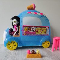 Комплект камион за сладолед и кукла пингвин и любимец. Енчантималс Enchantimals  35лв., снимка 9 - Кукли - 37446504