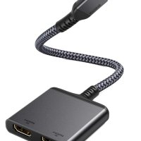 2 в 1 Адаптер USB C към двоен HDMI , снимка 1 - Кабели и адаптери - 43134018