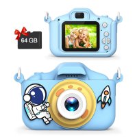 Дигитален детски фотоапарат STELS Q90s,Дигитална камера, 64GB SD карта, снимка 6 - Други - 44043484