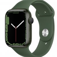 ГАРАНЦИОНЕН!!! Apple Watch 7, GPS, Корпус Green Aluminium 45mm, Clover Sport Band, снимка 6 - Смарт часовници - 38942166
