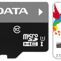 ФЛАШ КАРТА SD MICRO 16 GB "A-DATA" клас 10 MicroSD CL10 Secure Digital class 10, снимка 2 - USB Flash памети - 10547520