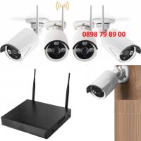 Комплект безжично WIFI видеонаблюдение 4 камери 5G WIFI KIT NVR Onvif, снимка 4 - Комплекти за видеонаблюдение - 28834081