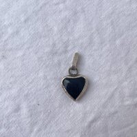 Сребърна висулка сърце №1251, снимка 1 - Антикварни и старинни предмети - 34847866