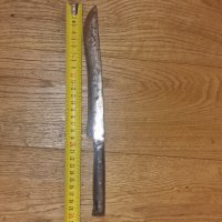 Стар кован възрожденски нож с чирени от биволски рог, снимка 2 - Ножове - 43974973