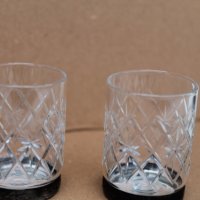 6бр. кристални чаши за ракия с метален обков , снимка 4 - Сервизи - 35266284