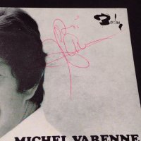 Рядка картичка DISCOGRAPHIE MICHEL VARENNE с автограф уникат за КОЛЕКЦИОНЕРИ 32324, снимка 3 - Колекции - 43071380