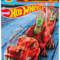 Изстрелвачка Динозавър Hot Wheels City с количка - Dino  Launcher, снимка 1 - Коли, камиони, мотори, писти - 38217858