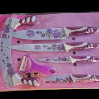 Кухненски Комплект от Керамични Ножове 6 части, снимка 2 - Прибори за хранене, готвене и сервиране - 43003543
