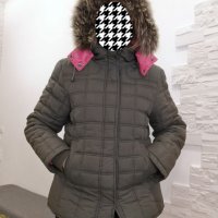 Дамско зимно яке с качулка естествена кожа, Authentic, 44 размер, XL, снимка 14 - Якета - 36211986