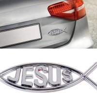 Нови емблеми за кола ”JESUS”, снимка 1 - Аксесоари и консумативи - 43892064