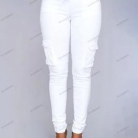 Ежедневни дамски карго панталони с  много джобове, 6цвята - 023 , снимка 11 - Панталони - 42952583
