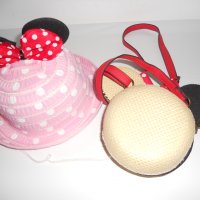 Детска Сламена капела  шапка  и чантичка на Мини маус  Нови в комплект!!, снимка 2 - Раници - 34937605