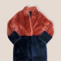 Дамско палто от мека естествена агнешка кожа, снимка 1 - Палта, манта - 34966597
