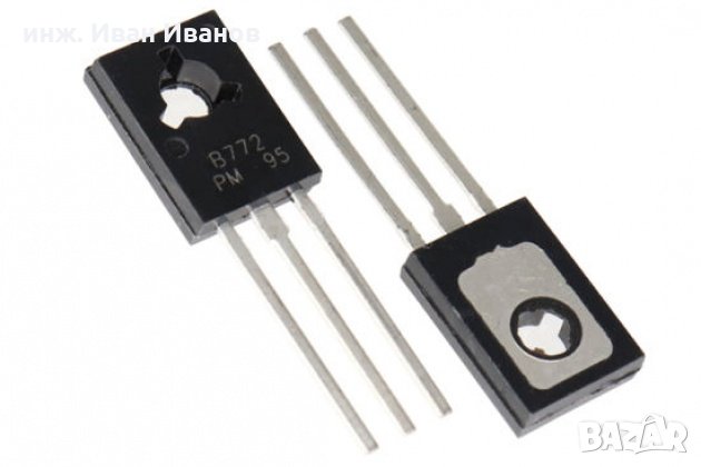 2SB772 pnp -3A, -40V, 10W, 90MHz, TO-126 биполярни low-sat транзистори, снимка 1