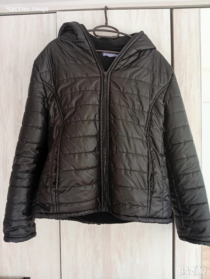 мъжко черно яке за студено време, снимка 1