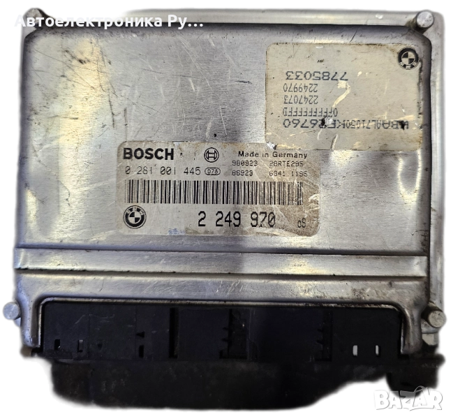 Компютър двигател за BMW 3, E46, 2.0 D, 136к.с., 1999-2005г., 0 281 001 445, 0281001445, снимка 1