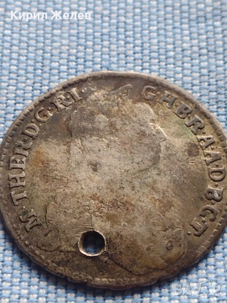 Сребърна монета 17 кройцера Мария Терезия Кремниц Унгария 14939, снимка 1