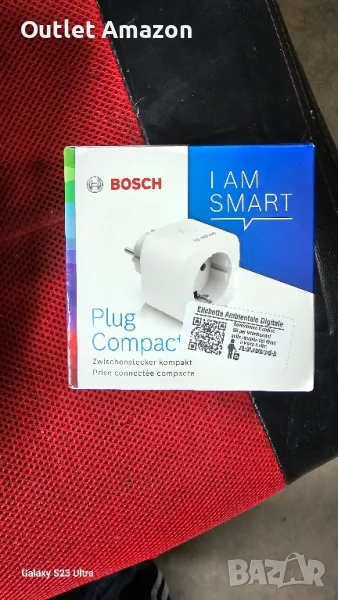Bosch Plug Компактен интелигентен щепсел 2990 W Home White

, снимка 1