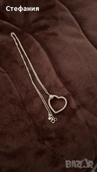 Сребърно колие Pandora, снимка 1