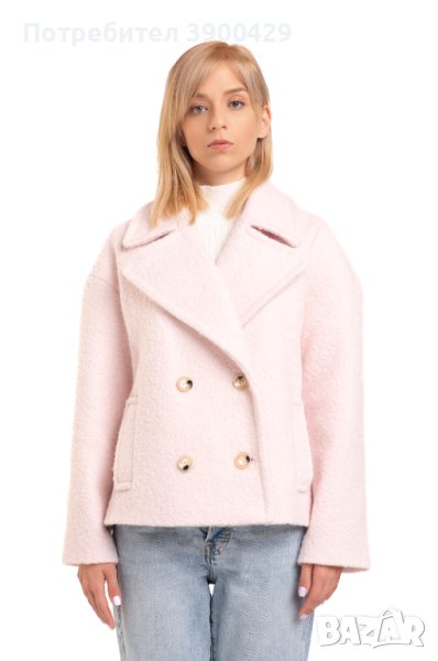 Дамско Късо Палто Copenhagen - Розово, снимка 1